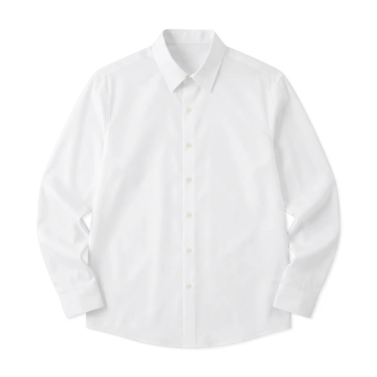 モダール混 ノンアイロン 60番手 ストレッチシャツ 形態安定性 ビジネス通勤 無地シャツ