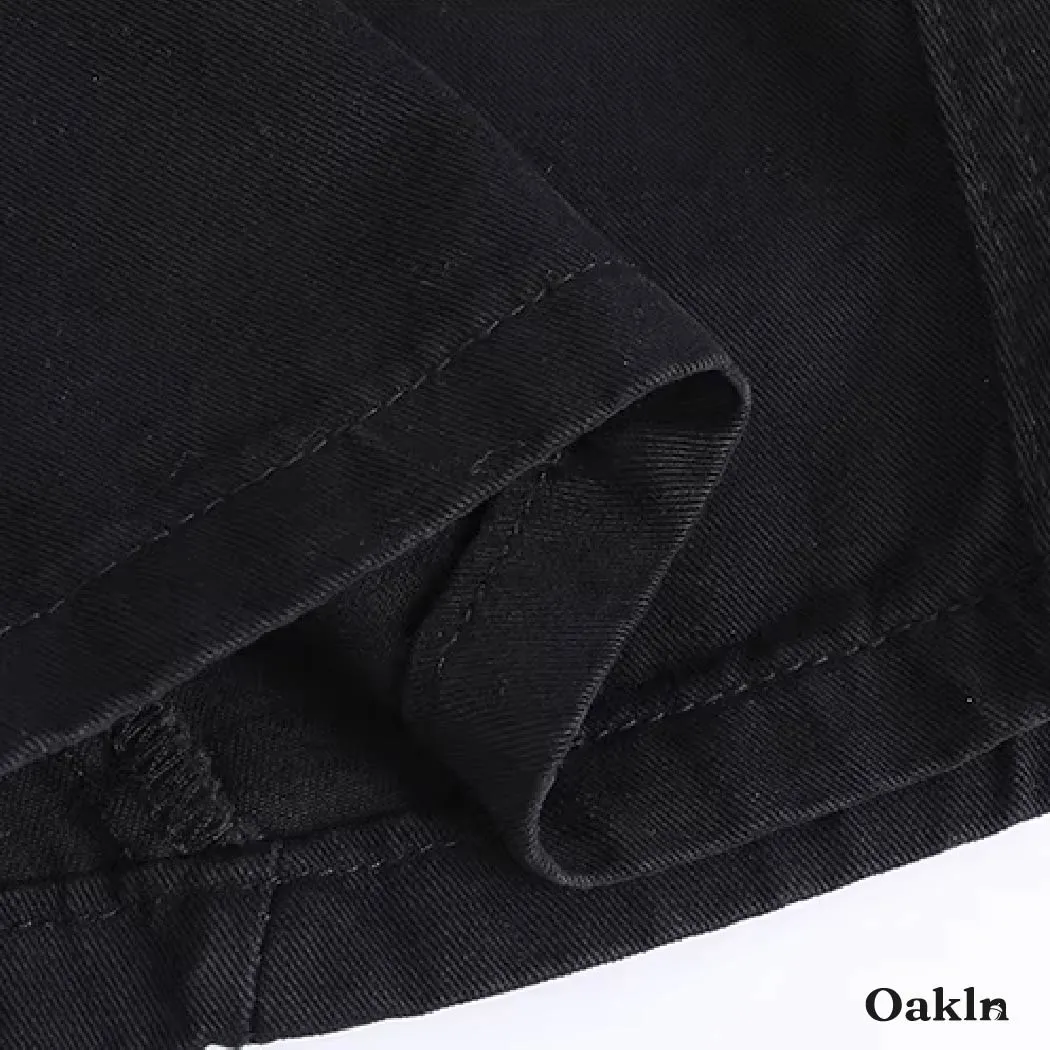 カーゴパンツ メンズ コットン100% ワイド ストレート ワークパンツ ゆったり 体型カバー 厚手 オールシーズン対応-Oakln