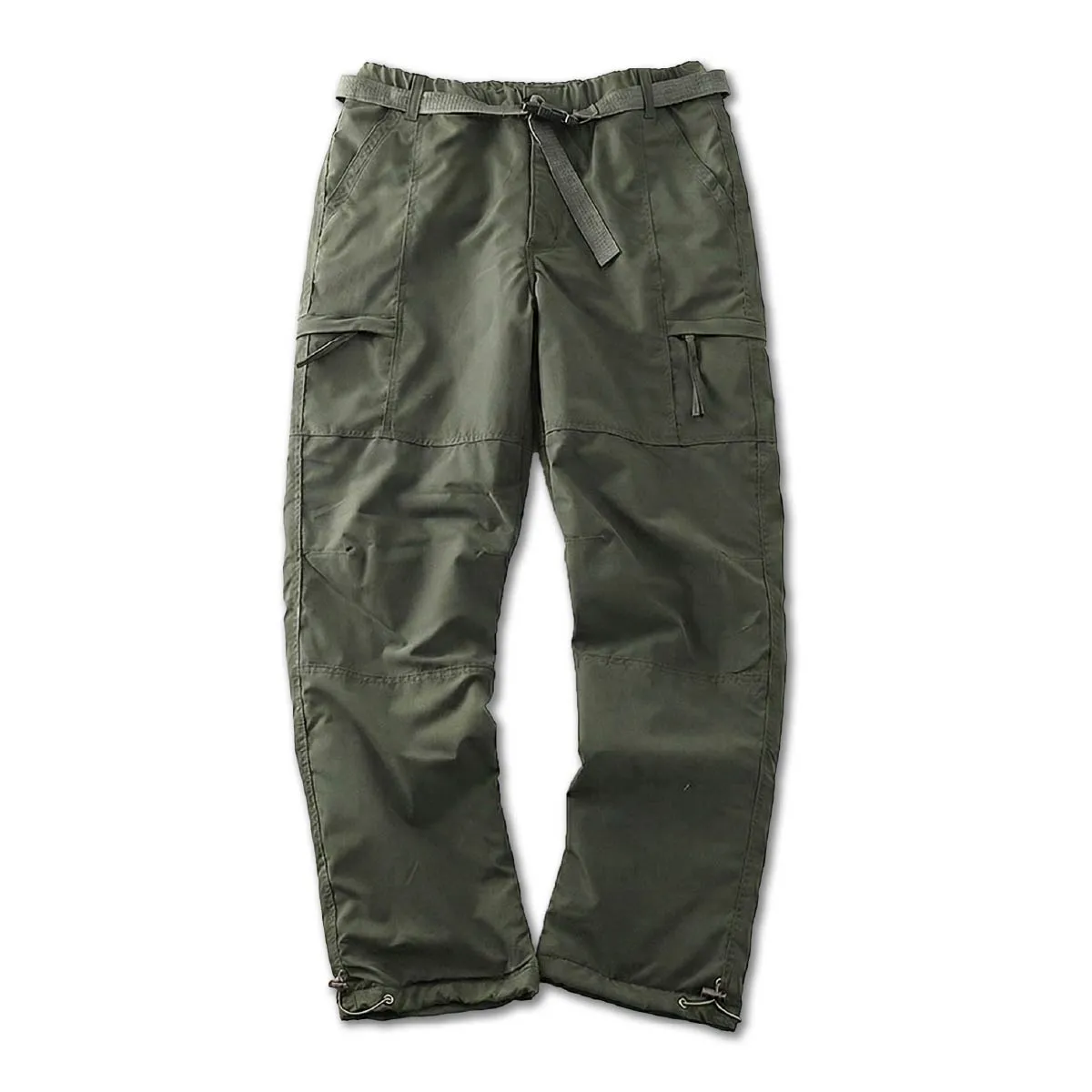 レトロクライミングパンツ：裏起毛で暖かくて防風性抜群、撥水仕様、ベルト付き-Oakln
