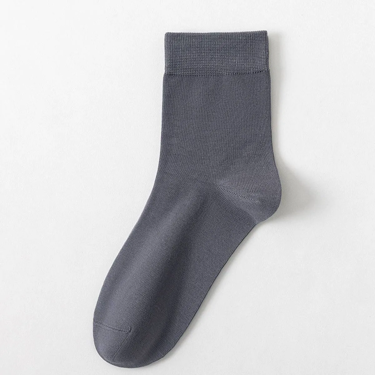 長繊維コットン コットン100% 抗菌防臭 シームレス仕様 ビジネスミドル丈メンズソックス