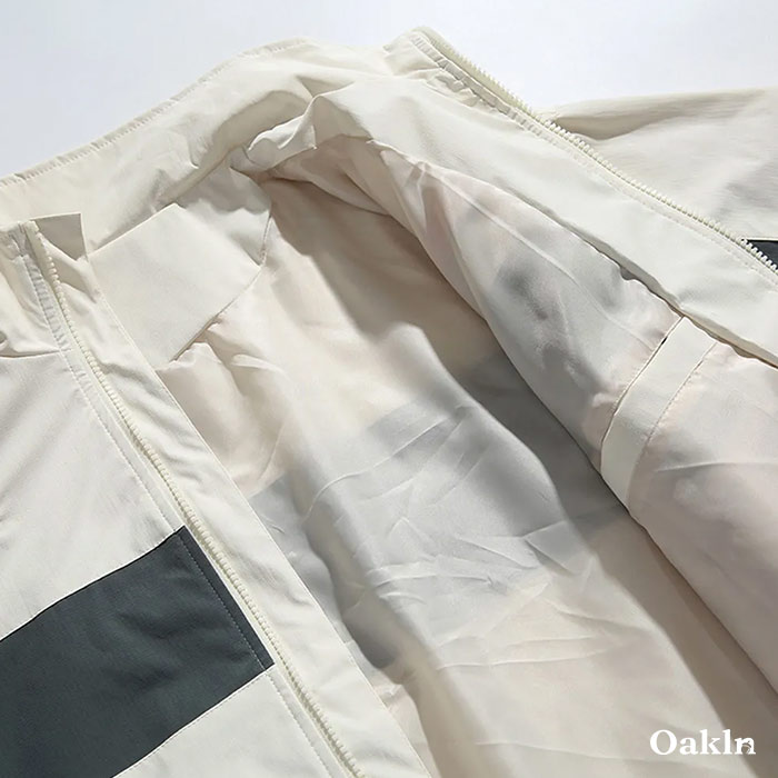 レトロスポーツ風レーシングストライプ切り替えトラックジャケット-oakln