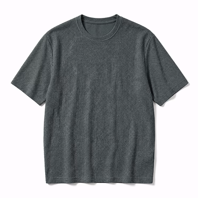 80G冷感素材　吸汗速乾　高いストレッチ性　肌離れがよい半袖Tシャツ