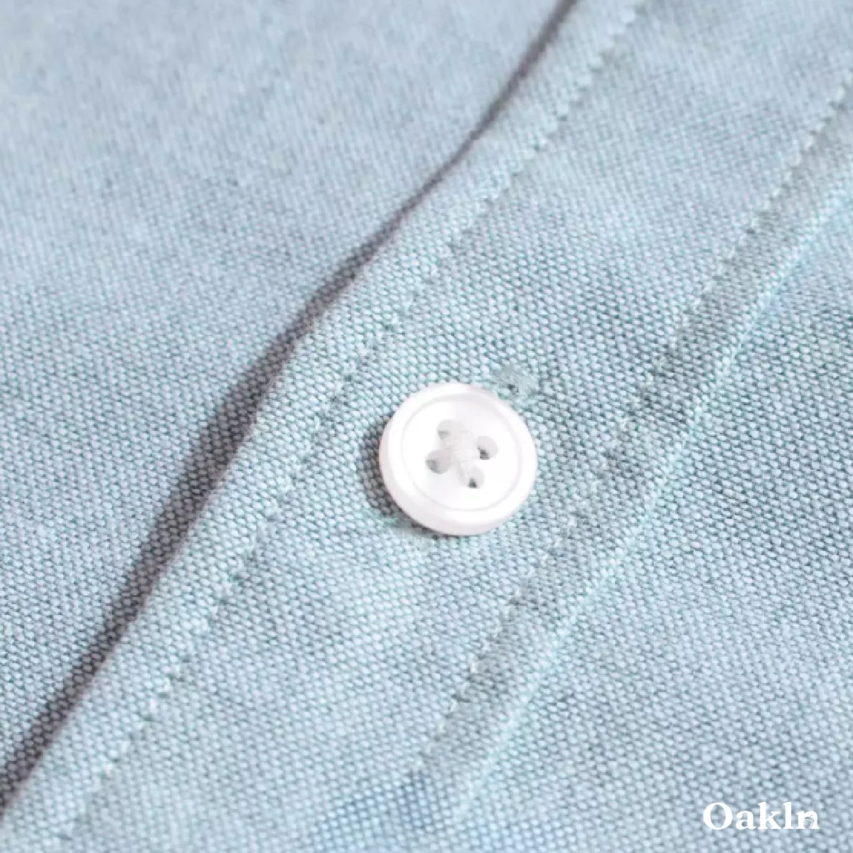 ボタンダウン　コットンリヨセル混　イージーケアオックスフォードシャツ-Oakln
