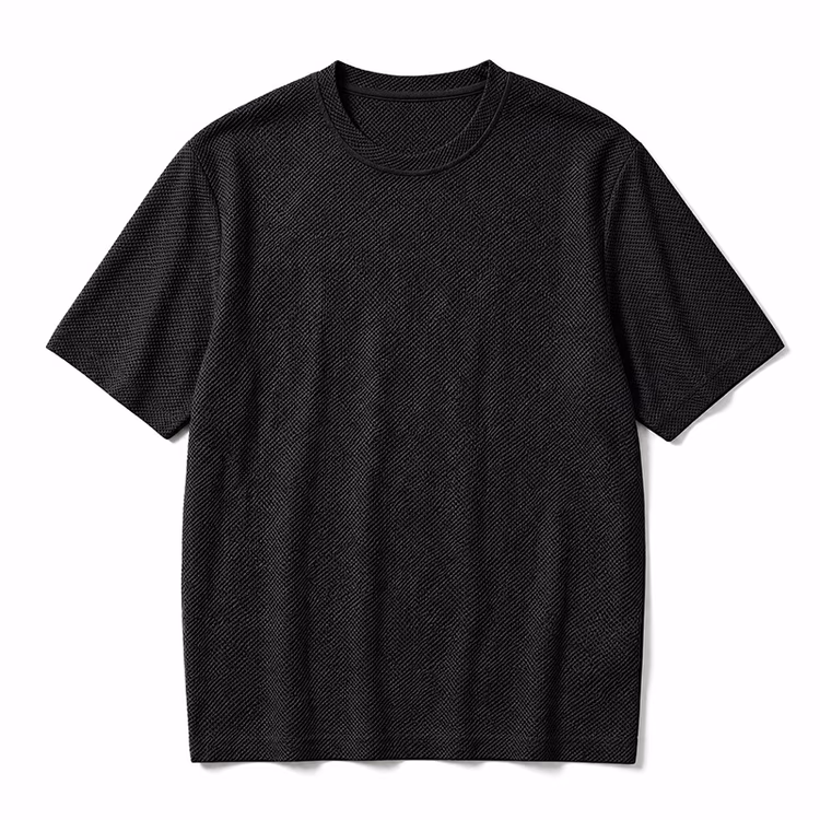 80G冷感素材　吸汗速乾　高いストレッチ性　肌離れがよい半袖Tシャツ