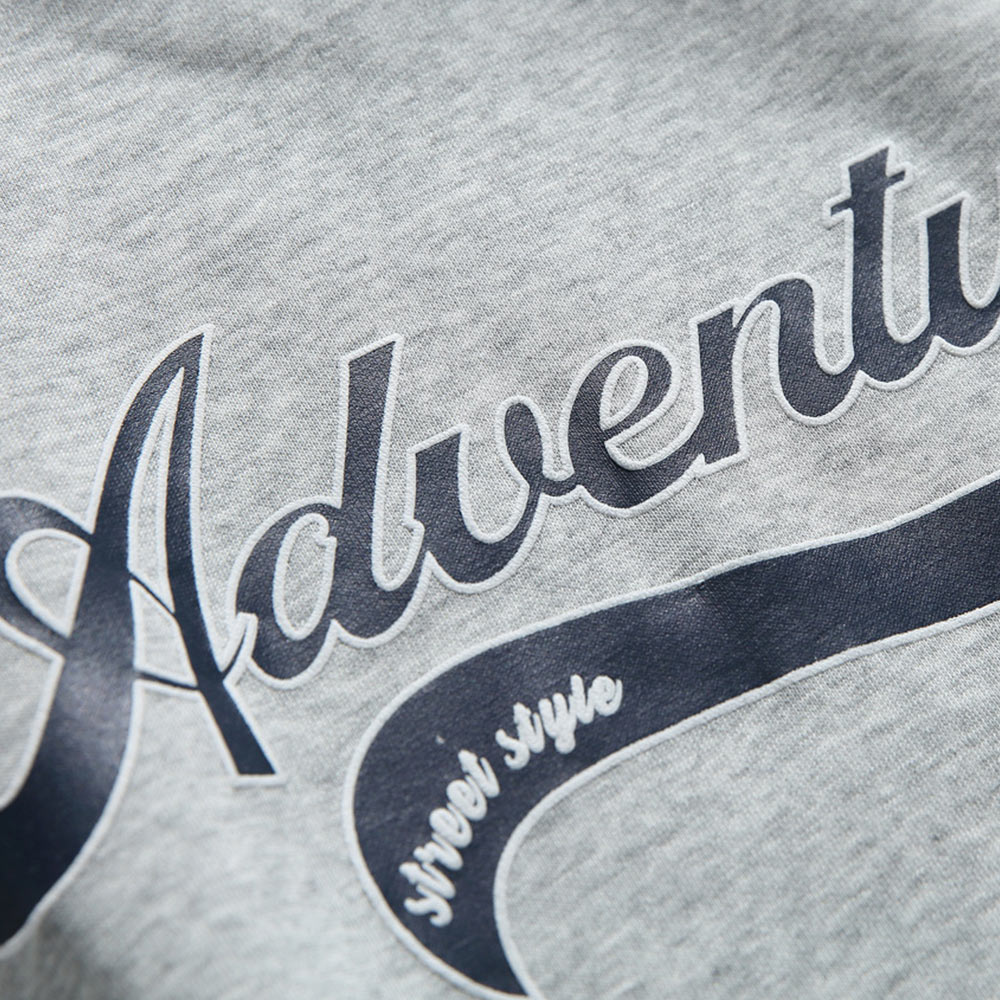 アメリカンヴィンテージ　ネック切り替えロゴプリントスウェット-oakln