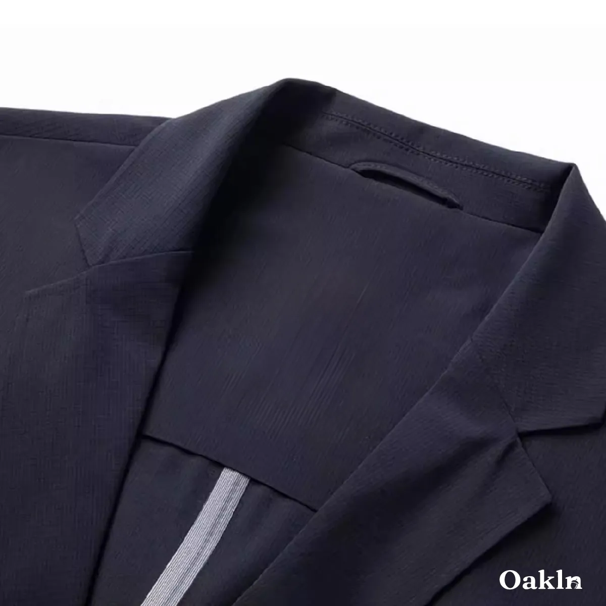 機能性ノーアイロン 高弾性テック素材  UV対策  圧着仕様テーラードジャケット  ビジネス通勤アウター-Oakln