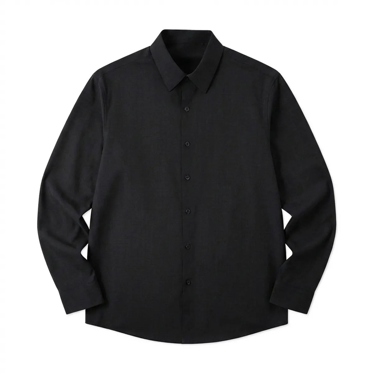 ノーアイロン シャツ 撥水 防汚 形態安定 レギュラースモールカラー-Oakln