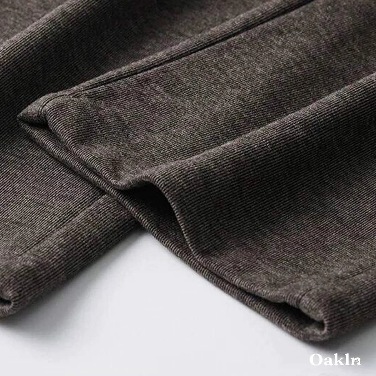 ワイドパンツ  メンズ ウール混  ストレートシルエット  スラックス  春秋冬向け -Oakln