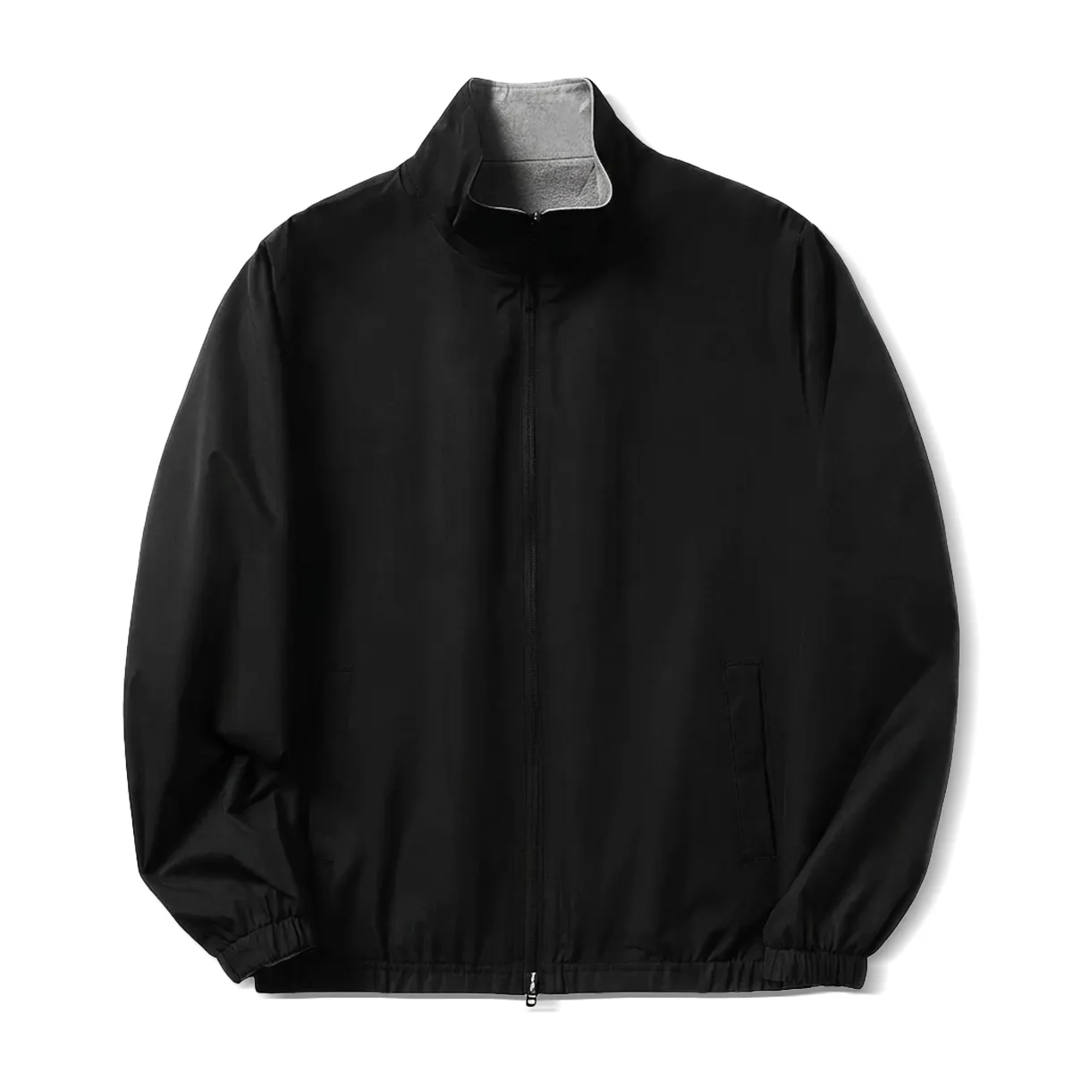 リバーシブル高機能ジャケット アイロン不要 シワ防止 体型カバー ビジネスアウター-Oakln