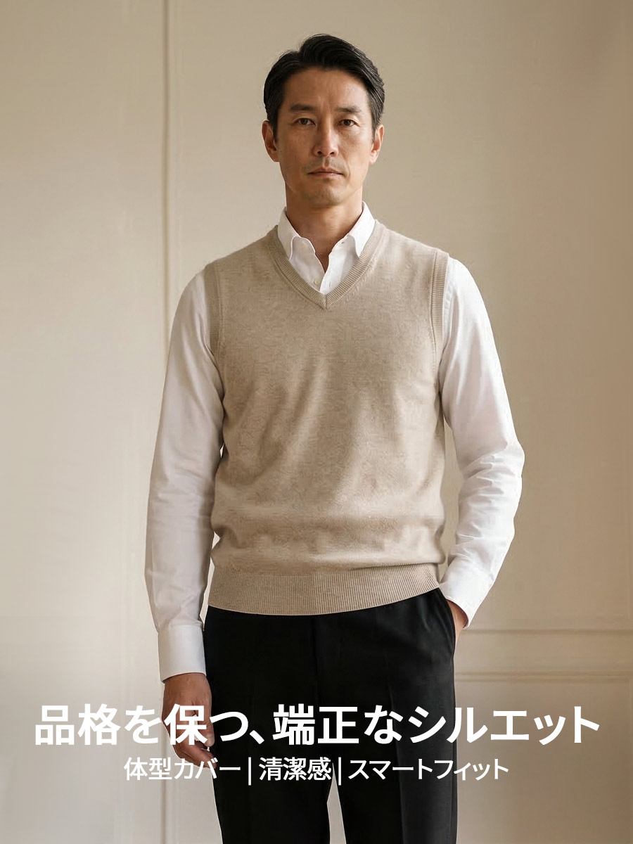 【スタイルアップ】程よい厚みで余分な肉感を目立たせず、腰まわりをすっきり見せる。