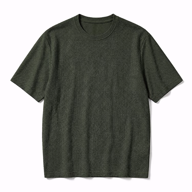 80G冷感素材　吸汗速乾　高いストレッチ性　肌離れがよい半袖Tシャツ