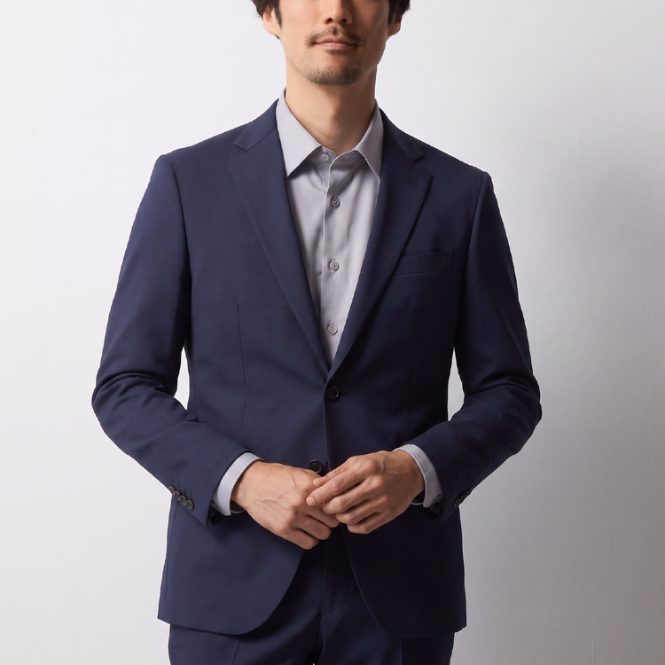 バンブーファイバー混紡ビジネス長袖シャツ