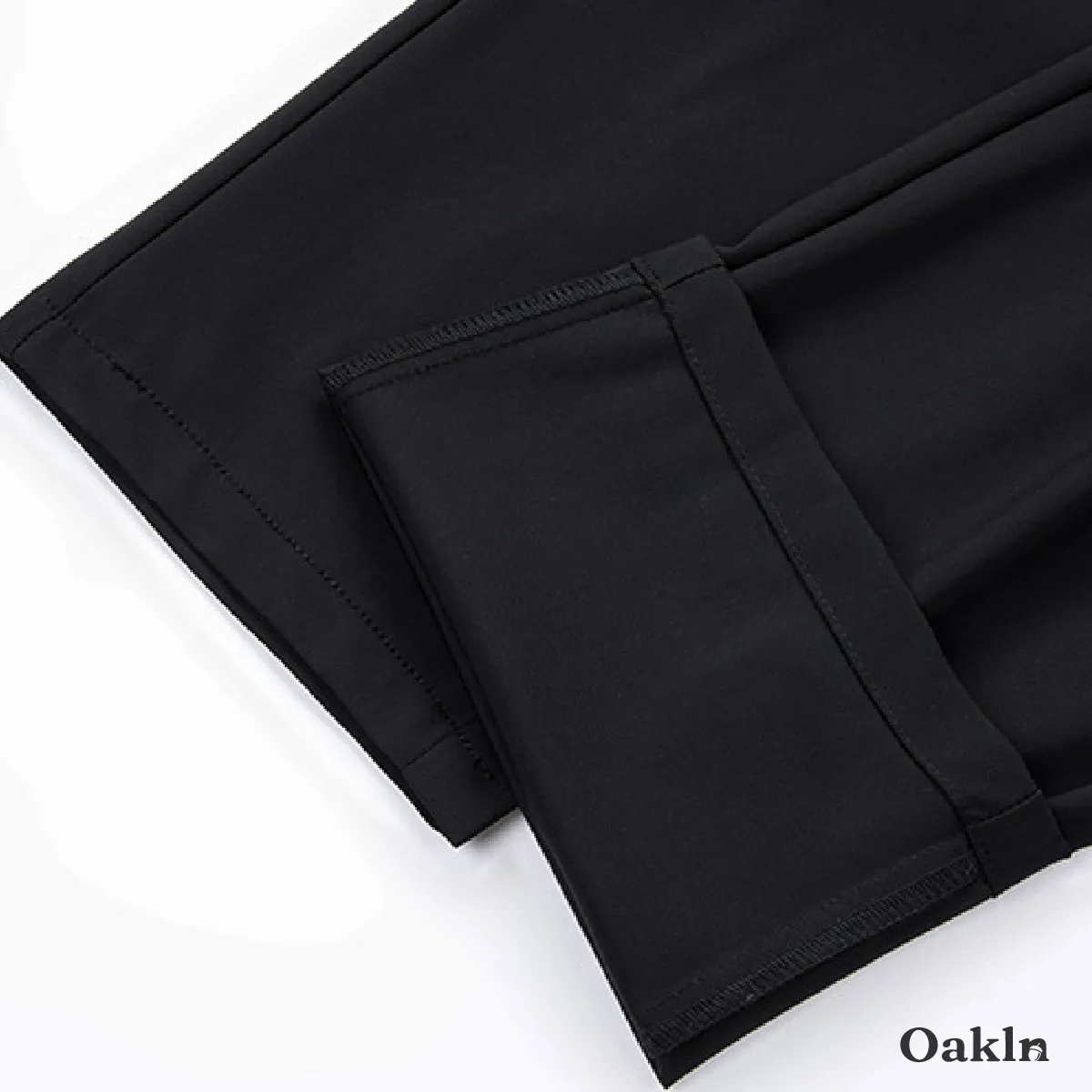 接触冷感 高伸縮 メンズ ドローストリング付き機能性通勤パンツ