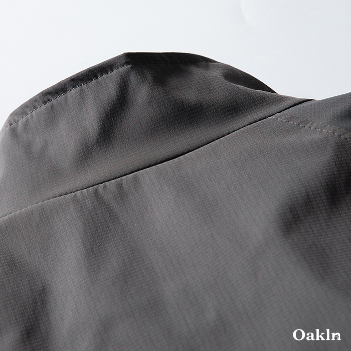 防風 軽量 速乾 スタンドカラー ブルゾン メンズ ラグランスリーブ ゆったり 体型カバー ライトアウター シンプル-Oakln