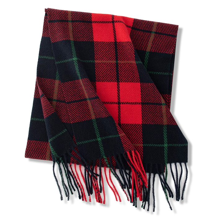 レトロ英国調クリスマスムード漂うマフラー-oakln