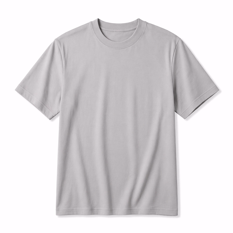 シルク混 ビジネスカジュアル 着回しやすい イージーケア 接触冷感ニットTシャツ