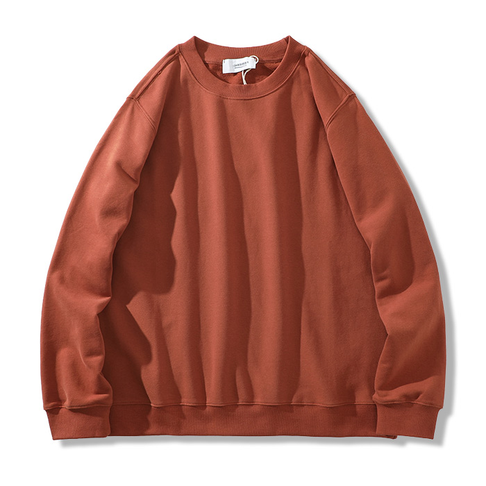 マストバイ無地ベーシッククルーネックスウェット-oakln