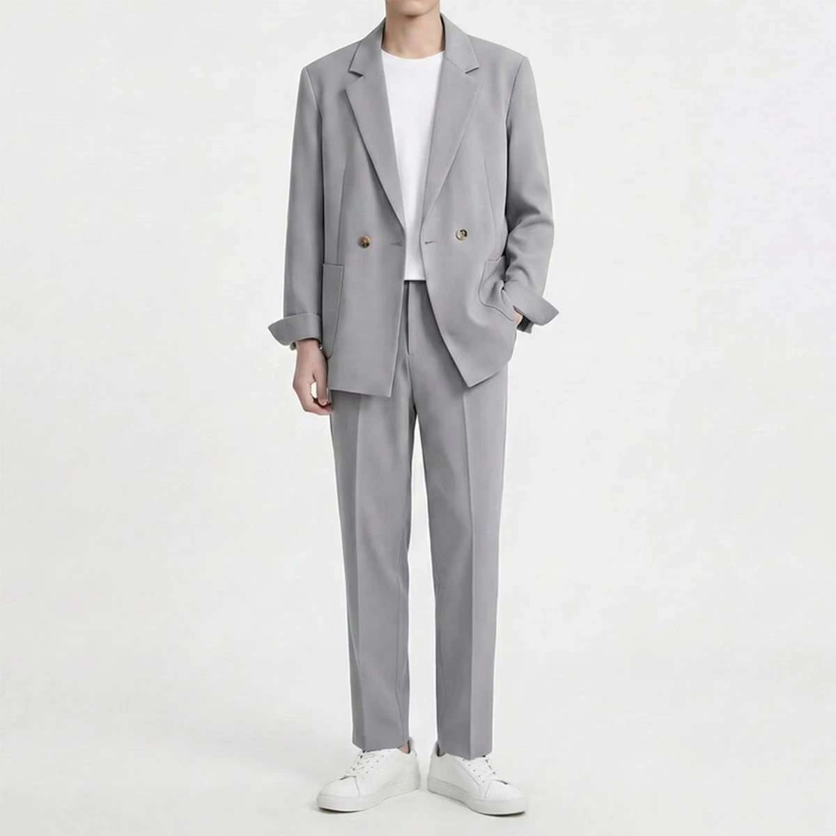 シワになりにくい・アイロン不要   ゆったりシルエット  出張にも便利なスーツセット