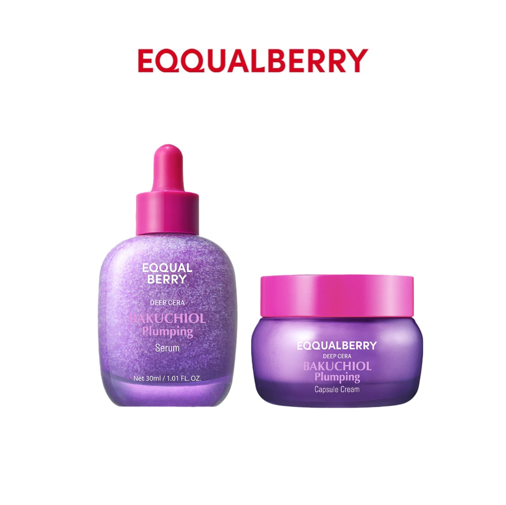 【台灣現貨】EQQUALBERRY 補骨脂酚豐盈組合 保湿 修复 美白 延缓老化 收縮毛孔
