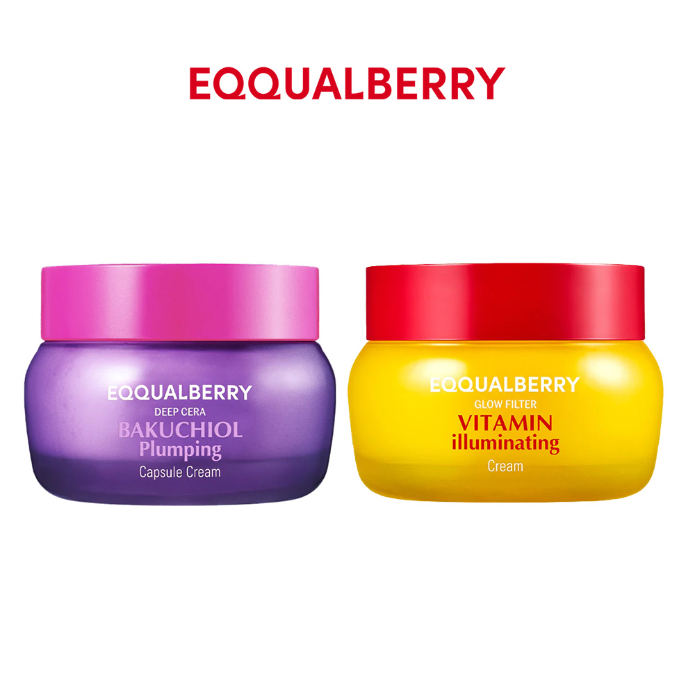 【台灣現貨】EQQUALBERRY 乳霜系列--維他命C亮膚霜 | 補骨脂醇豐盈凝露霜 美白 保濕 提亮 改善肌膚彈性