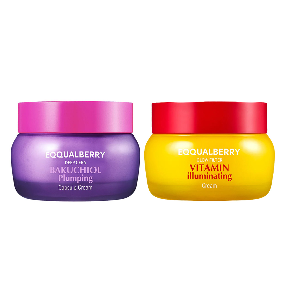 【台灣現貨】EQQUALBERRY 乳霜系列--維他命C亮膚霜 | 補骨脂醇豐盈凝露霜 美白 保濕 提亮 改善肌膚彈性