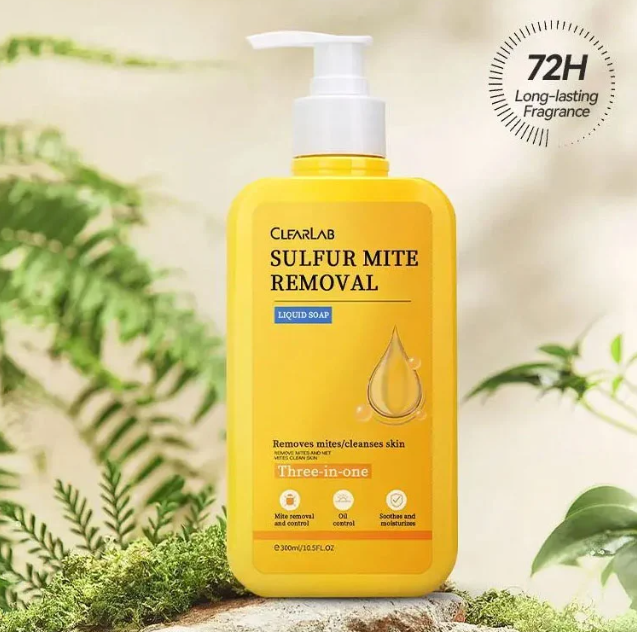 เจลอาบน้ำกำมะถันสูตรสามในหนึ่ง