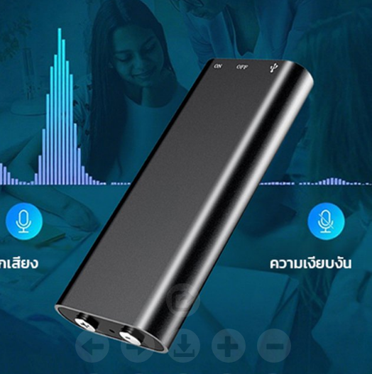 แบตเตอรี่ใช้งานได้ 300 ชั่วโมง】ปากกาบันทึกเสียงแบบซ่อนกดด้วยปุ่มเดียว