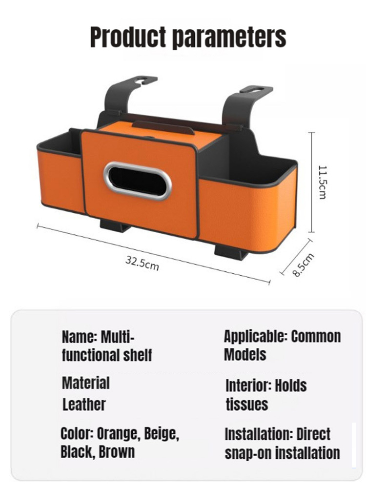 【Space-Saving】Car Multi-Function Backrest Storage Box