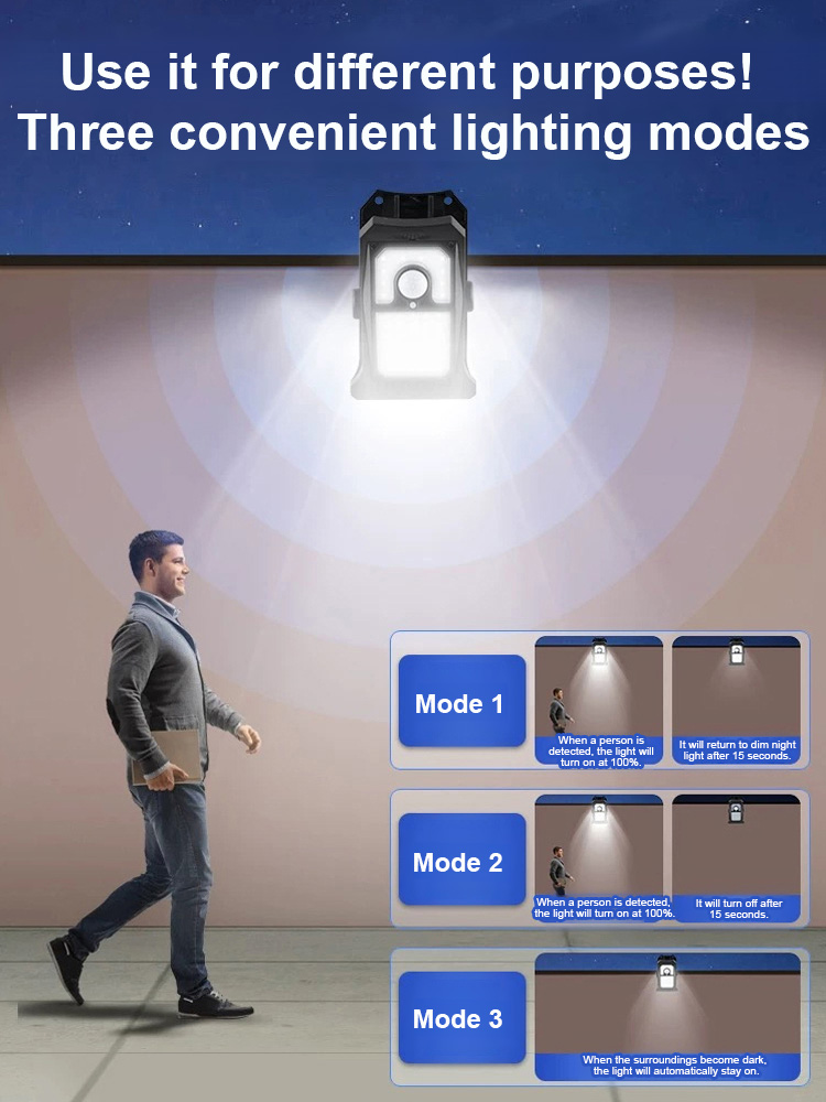 Smart sensor solar clip light