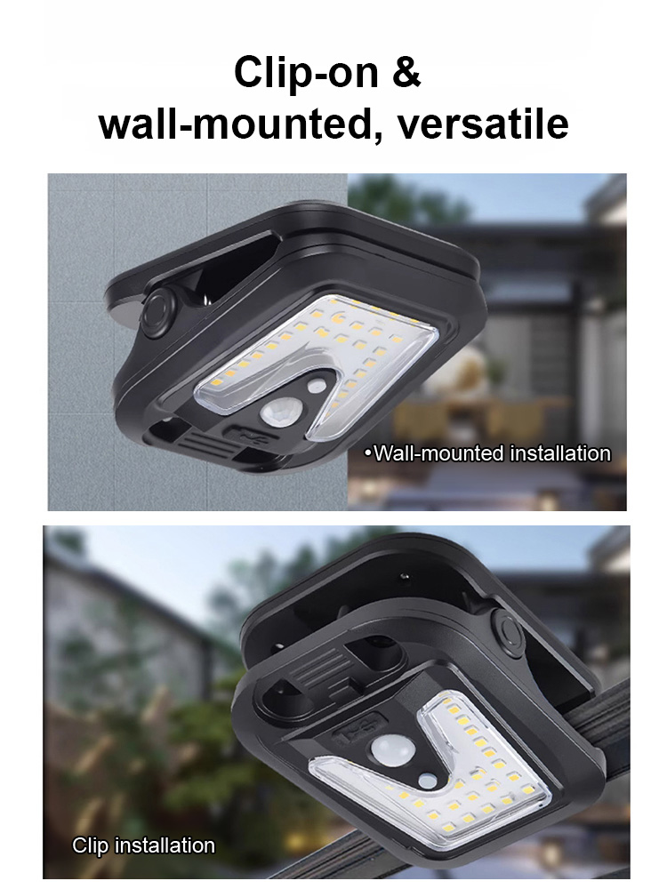 Smart sensor solar clip light