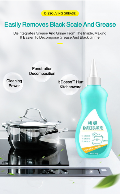 multifunction Pot bottom cleaner stain remover Deep Cleaning Removes Black Scale Without Hurting Kit