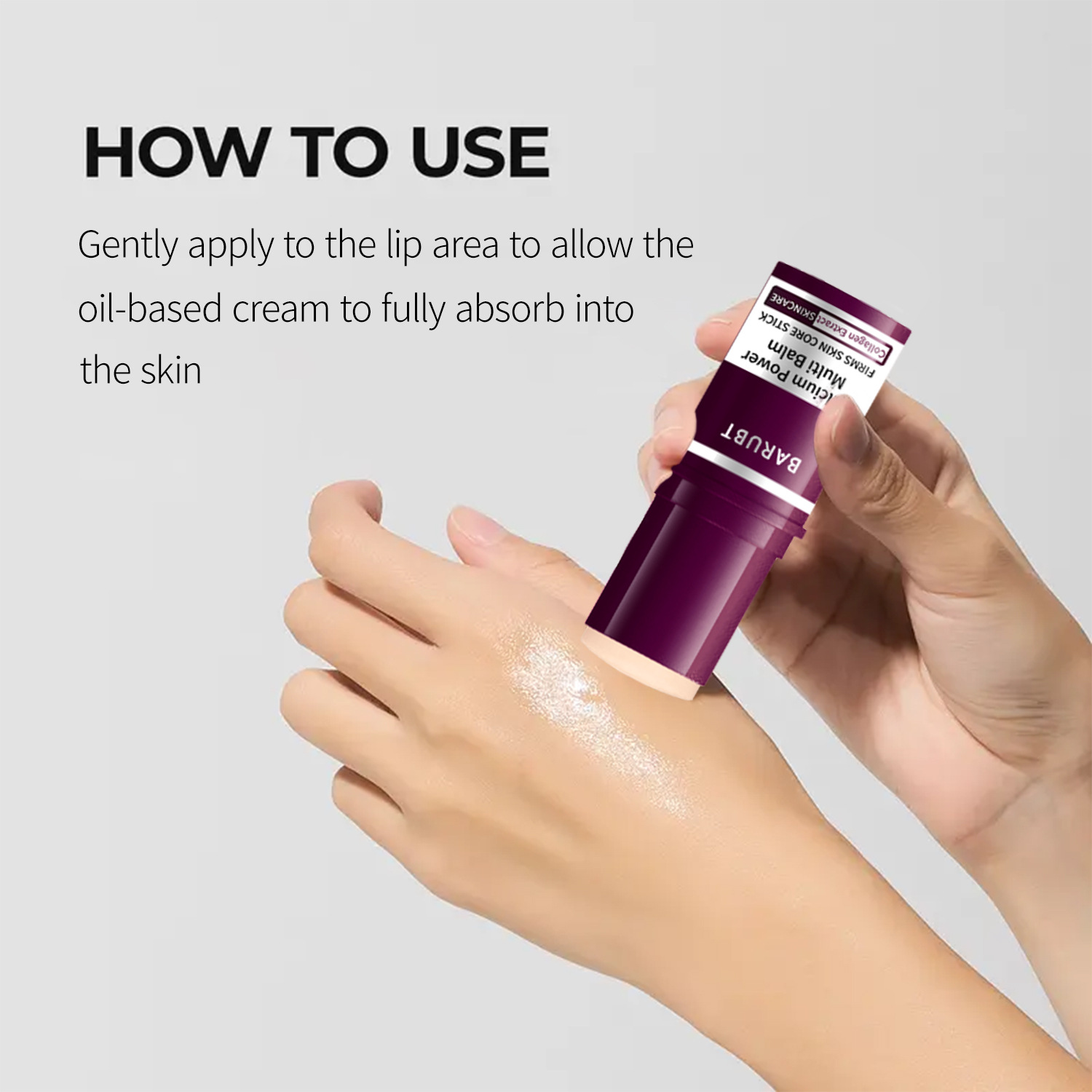 Wrinkle-lightening and firming eye cream stick