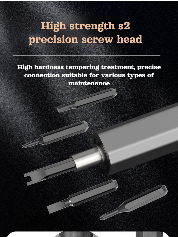 Home Portable Micro Smart Multifunction Toolbox Rechargeable Screwdriver Set