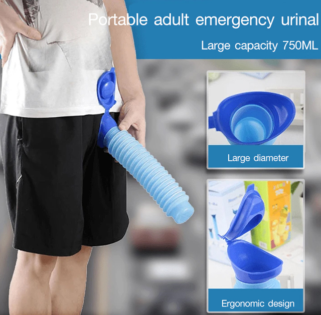 Adult Emergency Urinal Car Portable Mini Outdoor Travel Shrinkable Mobile Toilet Potty Pee Bottle