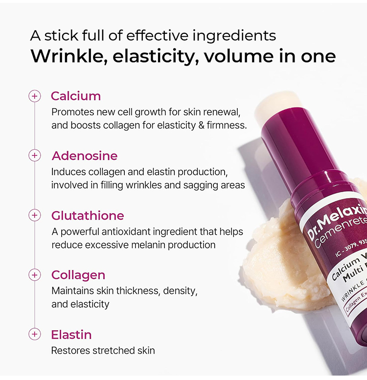 Wrinkle-lightening and firming eye cream stick