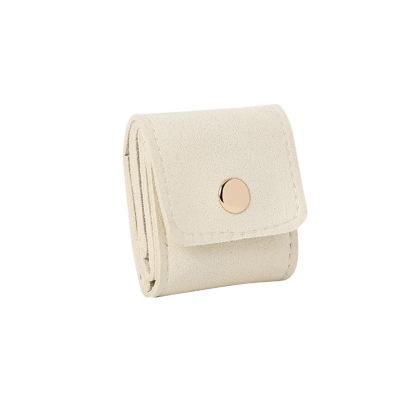 Microfiber leather light luxury compartment jewelry storage bag