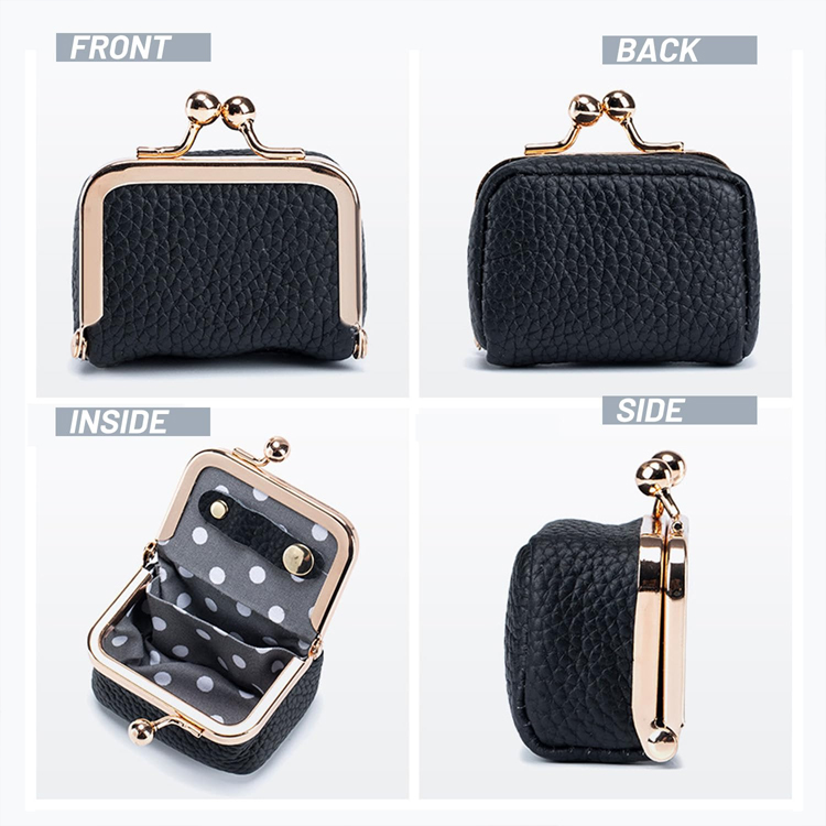 Genuine Leather Small Diamond Ring Jewelry Coin Purse