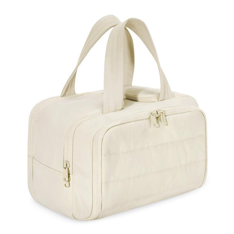 Feihong large-capacity cosmetic bag, convenient portable toiletry bag, fluffy large size with wide o