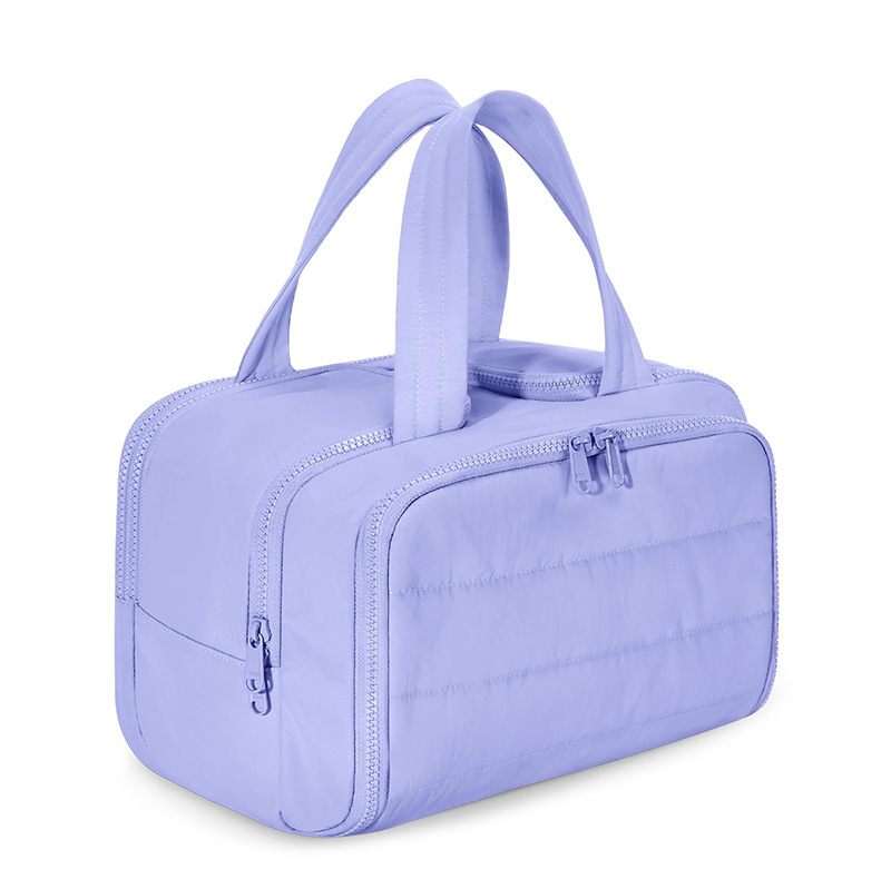 Feihong large-capacity cosmetic bag, convenient portable toiletry bag, fluffy large size with wide o