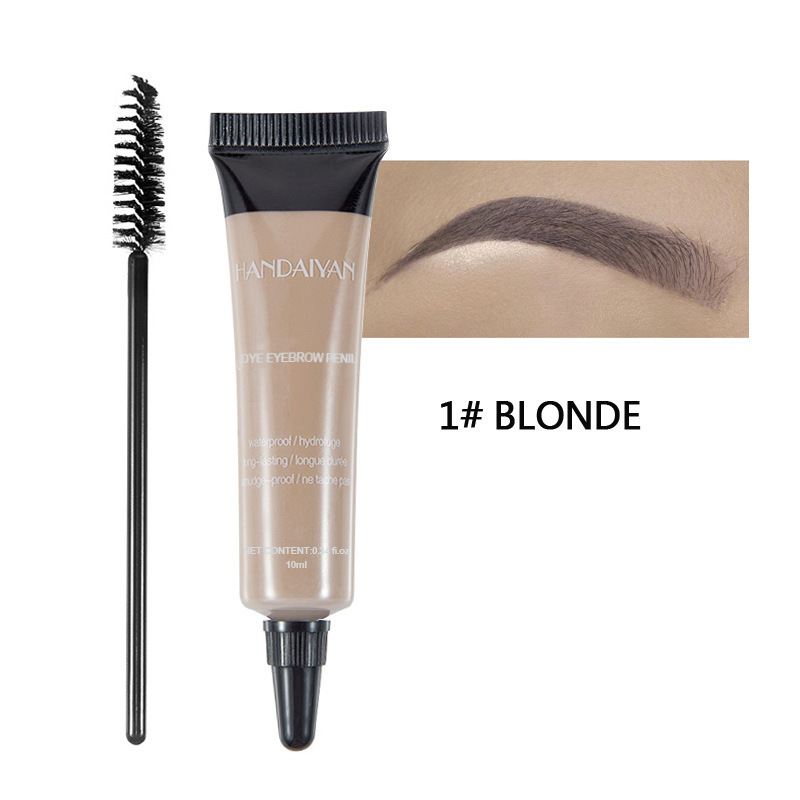 Long-lasting waterproof and smudge-proof liquid eyebrow tint