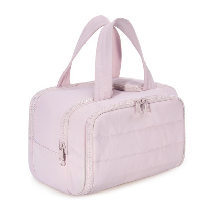 Feihong large-capacity cosmetic bag, convenient portable toiletry bag, fluffy large size with wide o