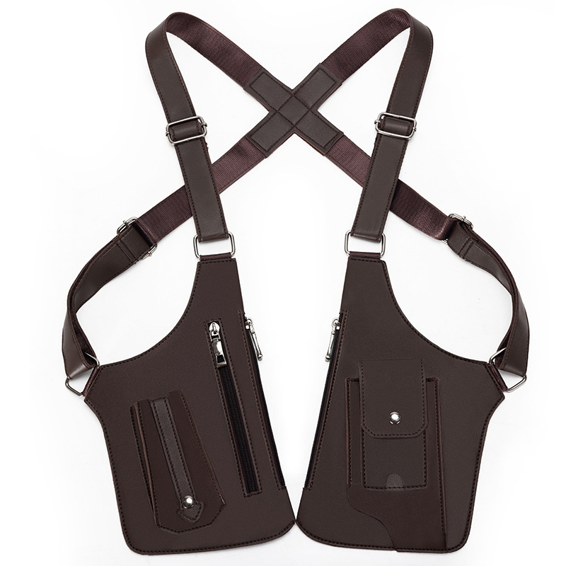 Men's Retro Crossbody Chest Bag