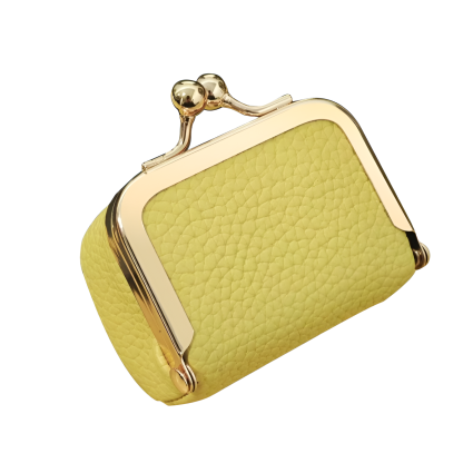 Genuine Leather Small Diamond Ring Jewelry Coin Purse