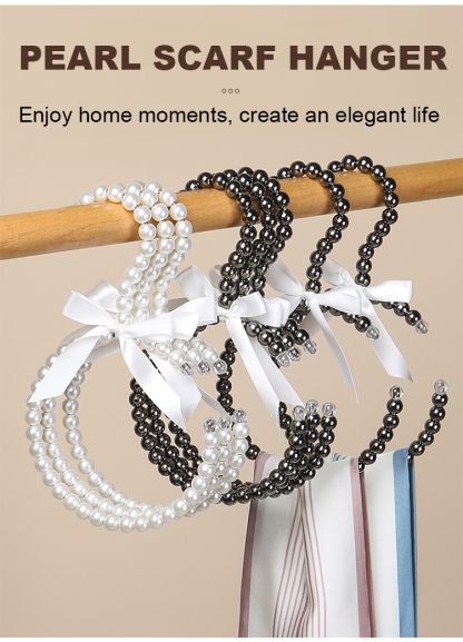 Light luxury pearl non-slip seamless coat and hat hook
