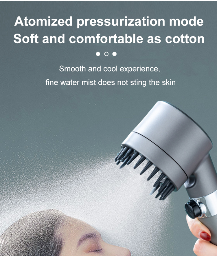 German massage multifunctional one-button adjustment shower head