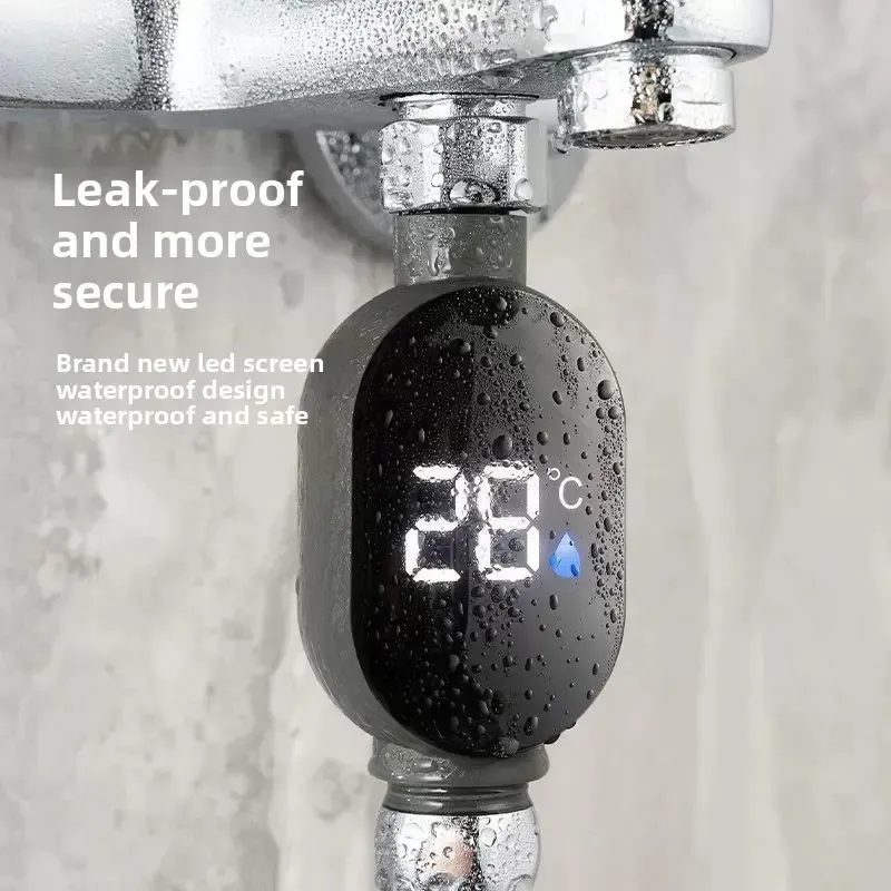 【0 electricity bill】Shower head LED temperature display