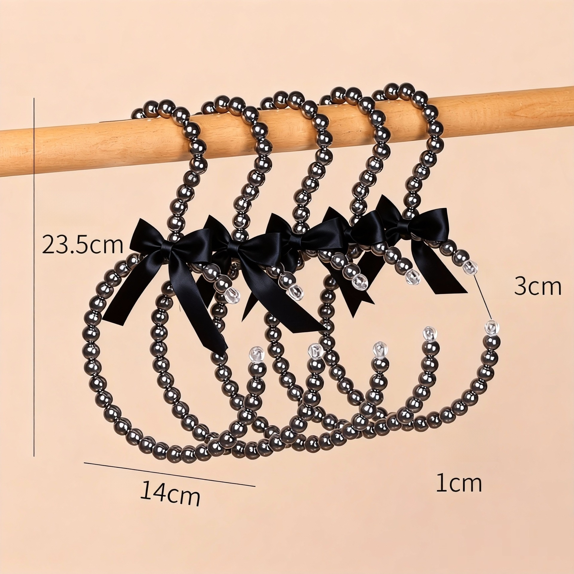 Light luxury pearl non-slip seamless coat and hat hook