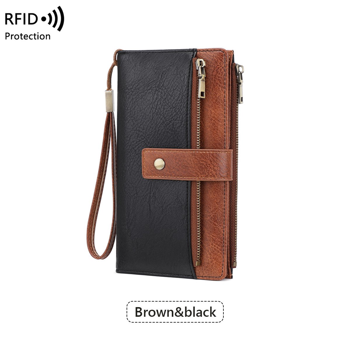 Multi-slot tri-fold long clutch