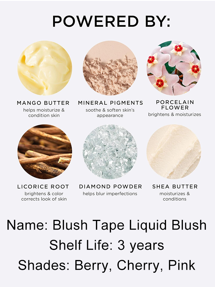 Lightweight and adherent, vibrant and rosy, locks in moisture, natural and long-lasting, radiant blu