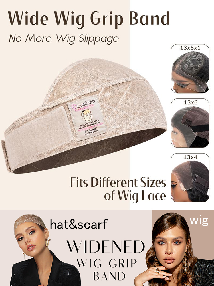 Adjustable forehead wig fixing strap